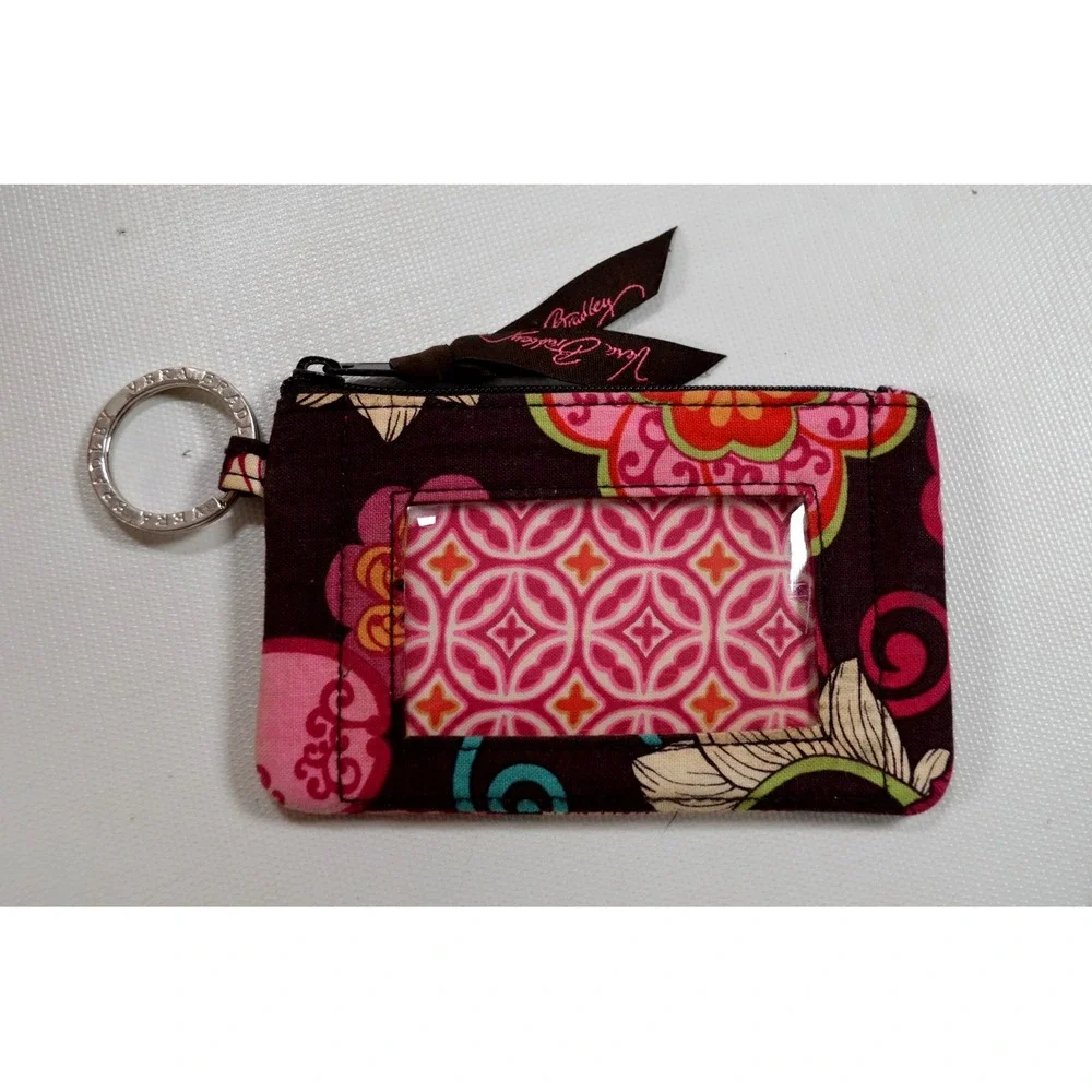 Vera Bradley Vintage Zip ID‎ Case Wallet Buttercup Pattern